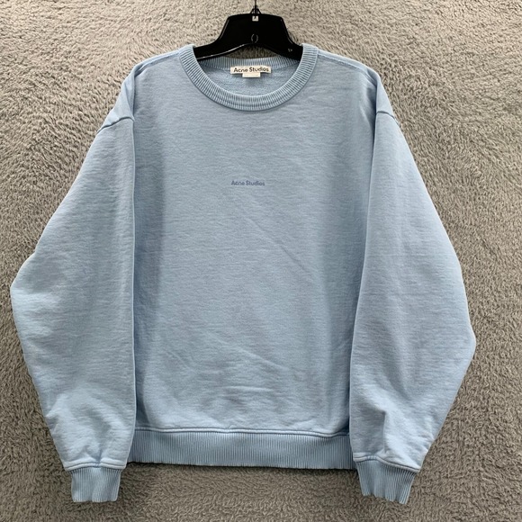 ACNE STUDIOS Sweater Mens Size Small Pullover Sweatshirt Striped Blue*